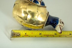 Duck Figurine VTG from Tonala Mexico Ceramic and Brass 4 Inches Tall Good Cond.