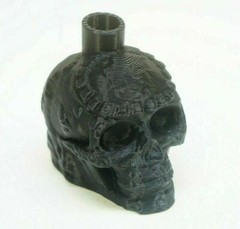 Mayan Death Whistle Black Skull !VERY LOUD! *Aztec Made In USA* Scary 3D Printed