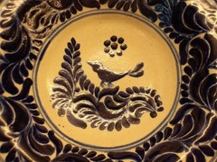 New Handmade Mexican Talavera Ibarra Decorative Bowl 7.5″ x 3″