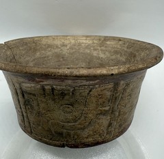 Authentic Pre-columbian Mayan Ceremonial Bowl Guatemalan Pottery Vessel Artifact