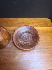 Set Of 4 Vintage Mexican Red Clay Cup and Saucer- Handcrafted Mexico