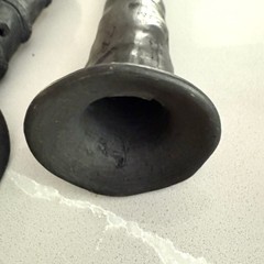 Barro Negro Black Clay Pottery Music Instruments Oaxaca Mexico Flute And Sax