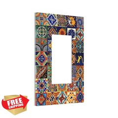 Donecmminery Single Rocker Talavera Tile Plate