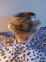 Wonderful Classic Folk Art Pottery Vase Signed By Artist