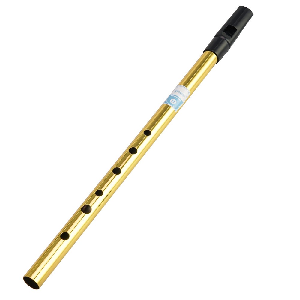 D Key Irish Tin Whistle, Brass Penny Whistle, Bright Tone