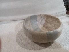 Rodolfo Padilla Signed Mexican Studio Art Pottery Speckled Glaze Bowl MCM Modern