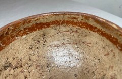 antique Mayan Mexican pre columbian 500-750 A.D. polychromed pottery bowl