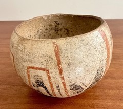 Pre-Columbian Artifact Ceramic Pottery Poly-Chrome Maya Eclipse Bowl 900-1200 AD