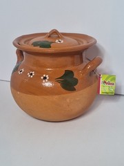 Mi Patria Large Clay Pot With Lid Functional Mexican Pots