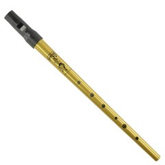 Clarke Sweetone Tinwhistle in D Gold Pennywhistle Soft Black Cloth Pouch
