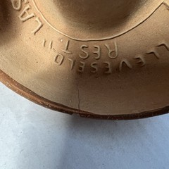 Vintage Mexican Terracotta Sombrero Ashtray Las Terrazas Taxco Gro Folk Art