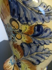 Mid Century Modern Mexican Tonala Folk Art Pottery Hand Painted Owl 10″ Statue!