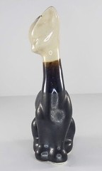 MCM Rodo Padilla Cat Figurine Drip Glaze Pottery Hand Signed Mid Century Modern