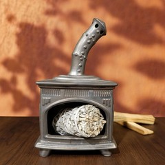 MOUGIGI Handmade Ceramic Palo Santo Holder – Modern Smudge Bowl & Sage/Cone I…