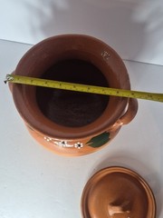 Mi Patria Large Clay Pot With Lid Functional Mexican Pots