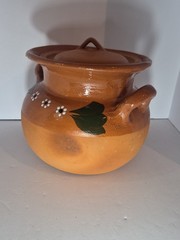 Mi Patria Large Clay Pot With Lid Functional Mexican Pots
