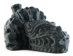Aztec Quetzalcoatl Death Whistle Black Onyx Feathered Serpent God MADE IN USA