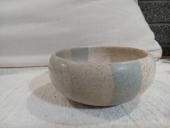 Rodolfo Padilla Signed Mexican Studio Art Pottery Speckled Glaze Bowl MCM Modern