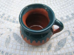Jarrito de Barro Decorado / Chorreado Decorated Clay Mug Made in Mexico