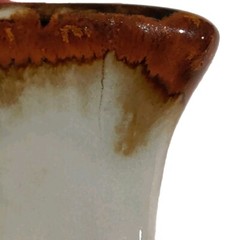 Mexican Pottery Bud Vase Small Signed Mex Reyna Hand Painted Floral Art Mexico