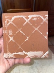 SET 4 Terracotta Gloss 4″ tile Mexico Classic cobalt blue yellow mediterranean