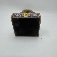 Miniature Mexican Handmade,Painted Pottery Tera Cota Wall Fountain Colorful