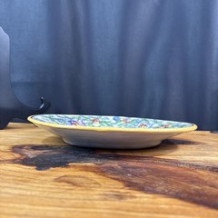 Vintage Puebla Mexican Casa Rugerio Talavera Ceramic Plate 10.5″ Floral Majolica