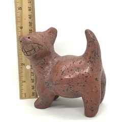 2 Vtg Classic Colima Dogs Pre-Columbian Style Redware Small Reproductions
