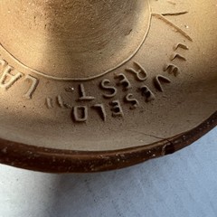 Vintage Mexican Terracotta Sombrero Ashtray Las Terrazas Taxco Gro Folk Art