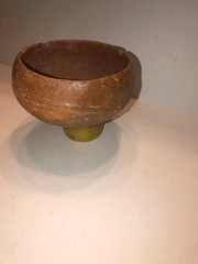 AUTHENTIC PRE COLUMBIAN MAYAN CLASSIC PERIOD BOWL NICE AND ORIGINAL 7″X3.25″
