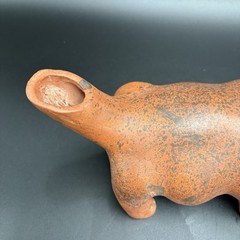 Mexican Handmade Dog Figurine Red Clay Pottery Colima Culture