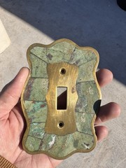 Rare Los Castillo of Taxco Light Switch Plate Mid Century Mexican Modern Signed