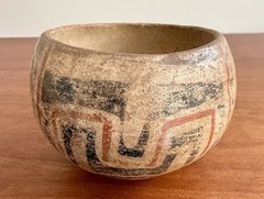 Pre-Columbian Artifact Ceramic Pottery Poly-Chrome Maya Eclipse Bowl 900-1200 AD