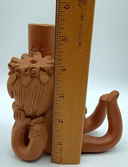 Vintage Oaxaca Terra Cotta Laying Angel Tabletop Candle Holder Adorable