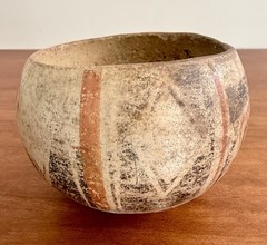 Pre-Columbian Artifact Ceramic Pottery Poly-Chrome Maya Eclipse Bowl 900-1200 AD