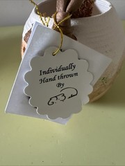 Handmade New Mexico Small Hanging Pot Artist Signed