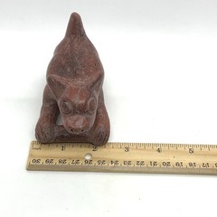 2 Vtg Classic Colima Dogs Pre-Columbian Style Redware Small Reproductions