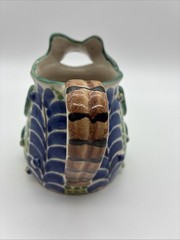 GTO Gorky Gonzales Mexican Folk Art Frog Creamer Pitcher Blue Green 5.25×6