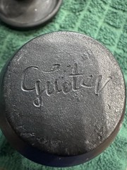 Set of 3 Matching Black Clay pottery pieces. All 3 signed by the same artist.