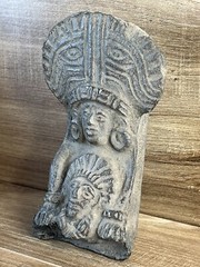 ANTIQUE-Rare Pre-Columbian Pottery Artifact–Mesoamerican-Aztec/Maya Style-5”3/4H