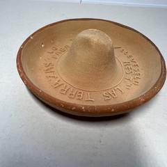 Vintage Mexican Terracotta Sombrero Ashtray Las Terrazas Taxco Gro Folk Art