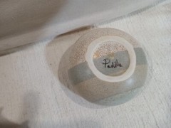 Rodolfo Padilla Signed Mexican Studio Art Pottery Speckled Glaze Bowl MCM Modern