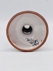 Vintage Telavera Mexican Pottery Single Candle Holder Hand Painted Signed