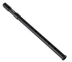 Black ABS Irish Tin Whistle Key Of D Natural Wood Tone Music Instrument