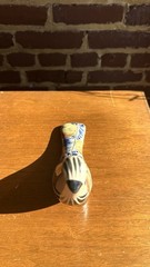 Vintage Mexican Mid Century Modern Tonala Roadrunner Pottery Bird Sculpture
