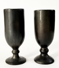 2 VTG MEXICAN OAXACAN COYOTEPEC BARRO NEGRO BLACK CLAY LAMA WESTERN AIRLINES CUP