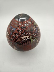 Mata Ortiz Pottery Artist Meimo Varelo Mexican Pottery Seed Pot 6″H 4.5″W