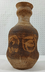 PRE COLUMBIAN MAYAN ARTIFACT STONEWARE HEAVY ART POTTERY VASE FREE SHIP