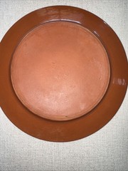 Vintage Mexican Terracotta Salad Plates Set of 4 Barro Rojo Hand Painted Flower