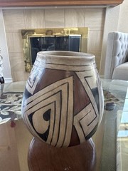 Manuel Olivas Mata Ortiz Casas Grande Polychrome Pottery Round Bottom Signed 7″